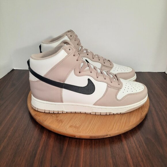 Nike Dunk High Mens 10.5 (Womens 12) Shoes Fossil Stone Basketball Sneakers NEW